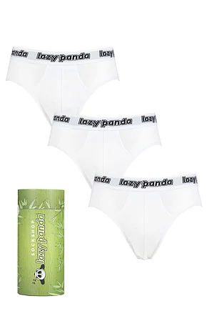 Mens 3 Pack SOCKSHOP Lazy Panda Bamboo Briefs