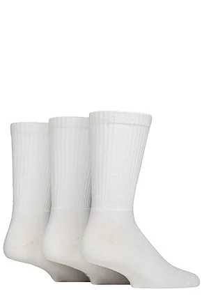 Mens and Women's 3 Pair SOCKSHOP Lazy Panda Full Cushion Crew Bamboo Sports Socks