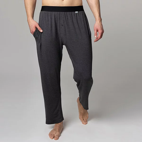Best Seller Mens 1 Pack Lazy Panda Bamboo Loungewear Selection Classic Bottoms Dark Charcoal Classic Bottoms XX Large