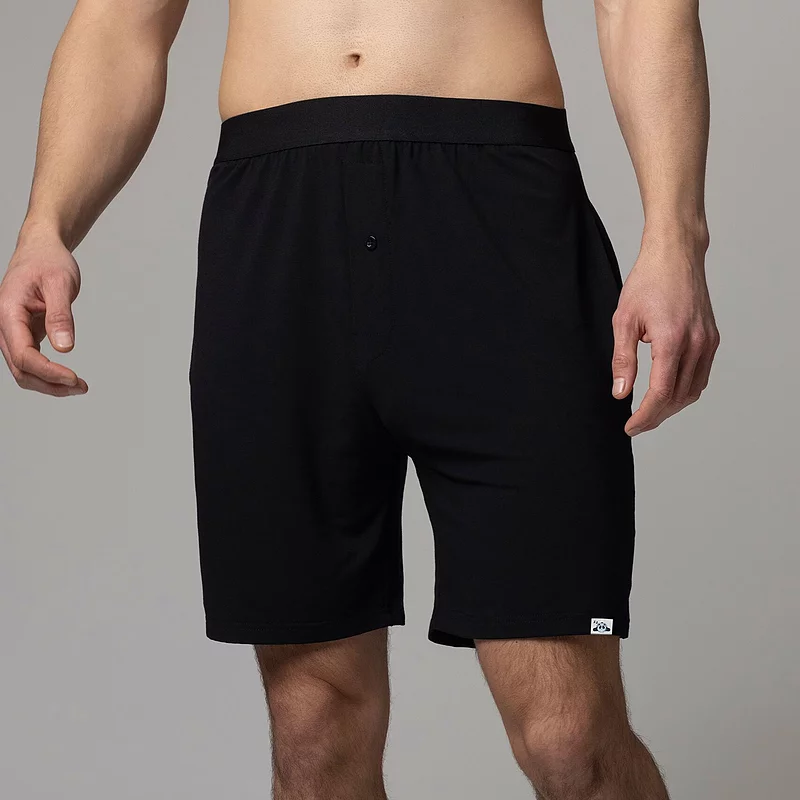 Mens 1 Pack Lazy Panda Bamboo Loungewear Selection Shorts from