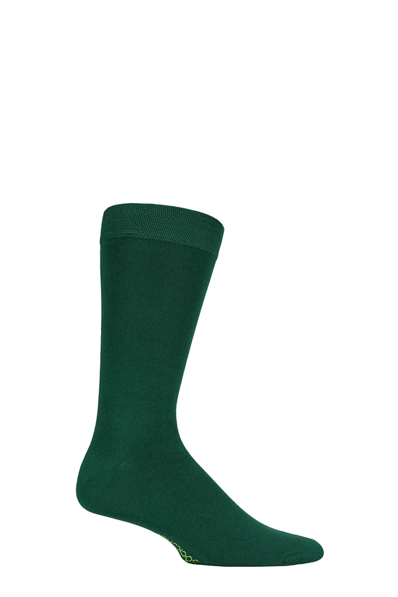 Mens 1 Pair Lazy Panda Colour Burst Bamboo Socks with Smooth Toe Seams Message In A Bottle 12-14