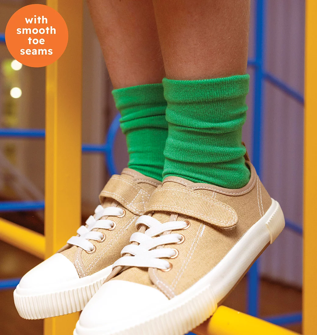 Kids' bamboo socks with smooth toe seams from Lazy Panda.